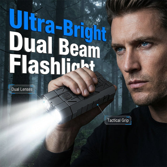 Dual-Source EDC Flashlight with Magnetic Base