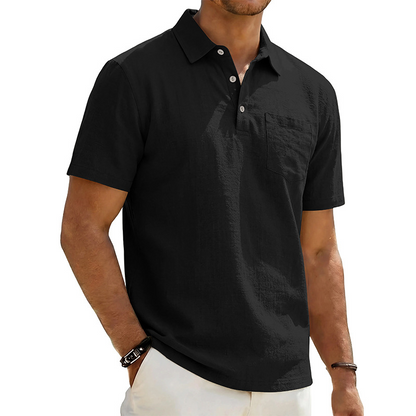 👔 LIMITED-TIME 50% OFF! 🌿 Men's Cotton Linen Short Sleeve Shirt – Breathable, Relaxed Fit, Classic Collar 🍃