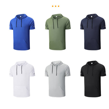 Men's Casual Quick-Dry T-Shirt Hoodie