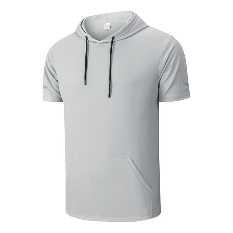 Men's Casual Quick-Dry T-Shirt Hoodie