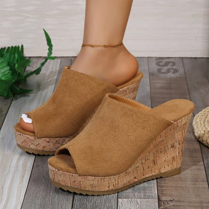 📢📢50% OFF !! ⏰Women's Casual Peep-Toe Wedge Sandals