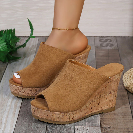 📢📢50% OFF !! ⏰Women's Casual Peep-Toe Wedge Sandals