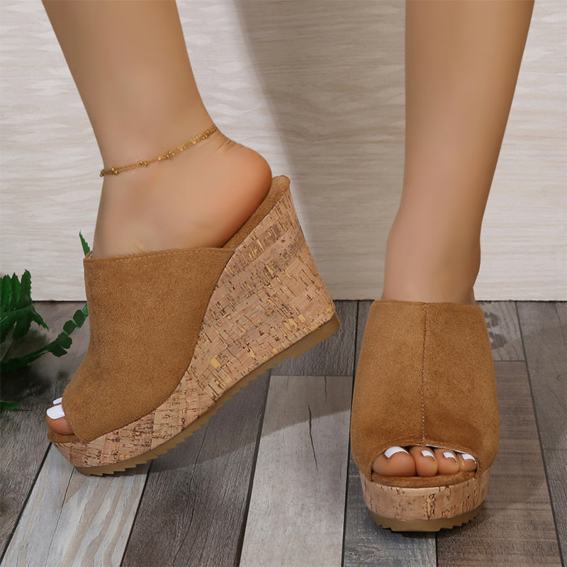 📢📢50% OFF !! ⏰Women's Casual Peep-Toe Wedge Sandals