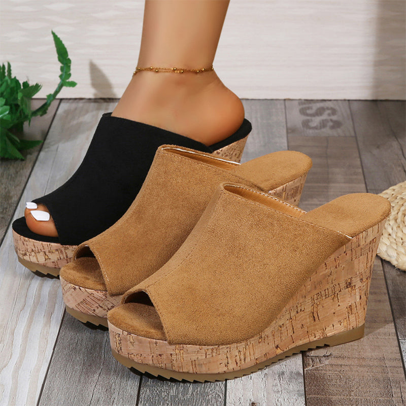 📢📢50% OFF !! ⏰Women's Casual Peep-Toe Wedge Sandals