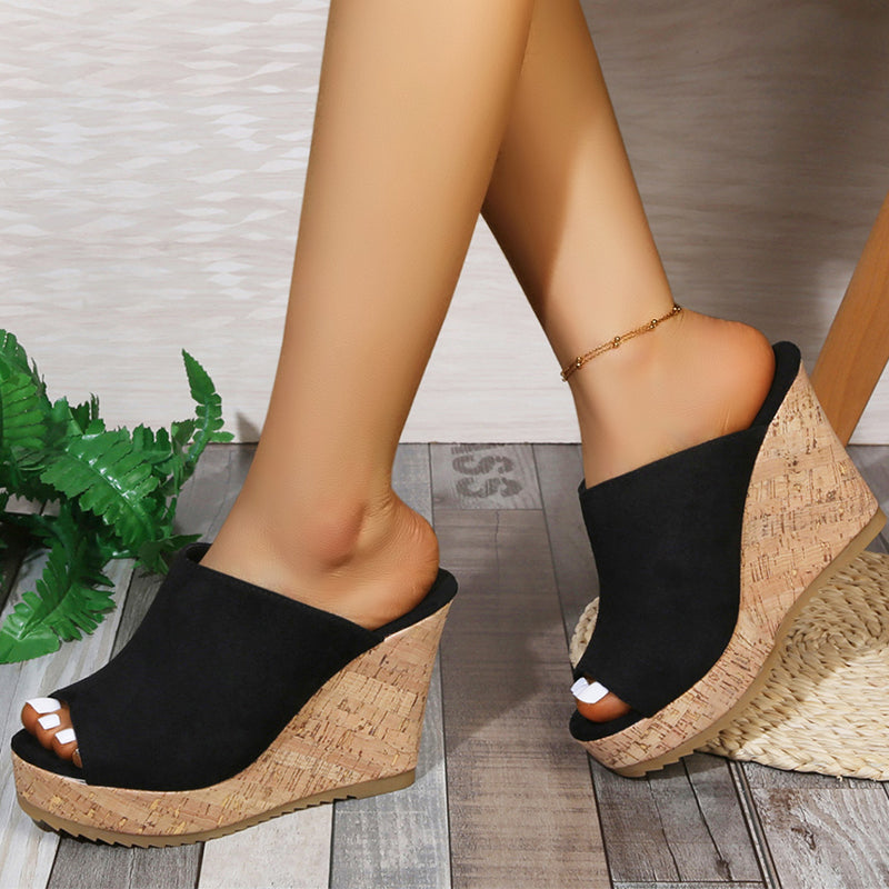 📢📢50% OFF !! ⏰Women's Casual Peep-Toe Wedge Sandals