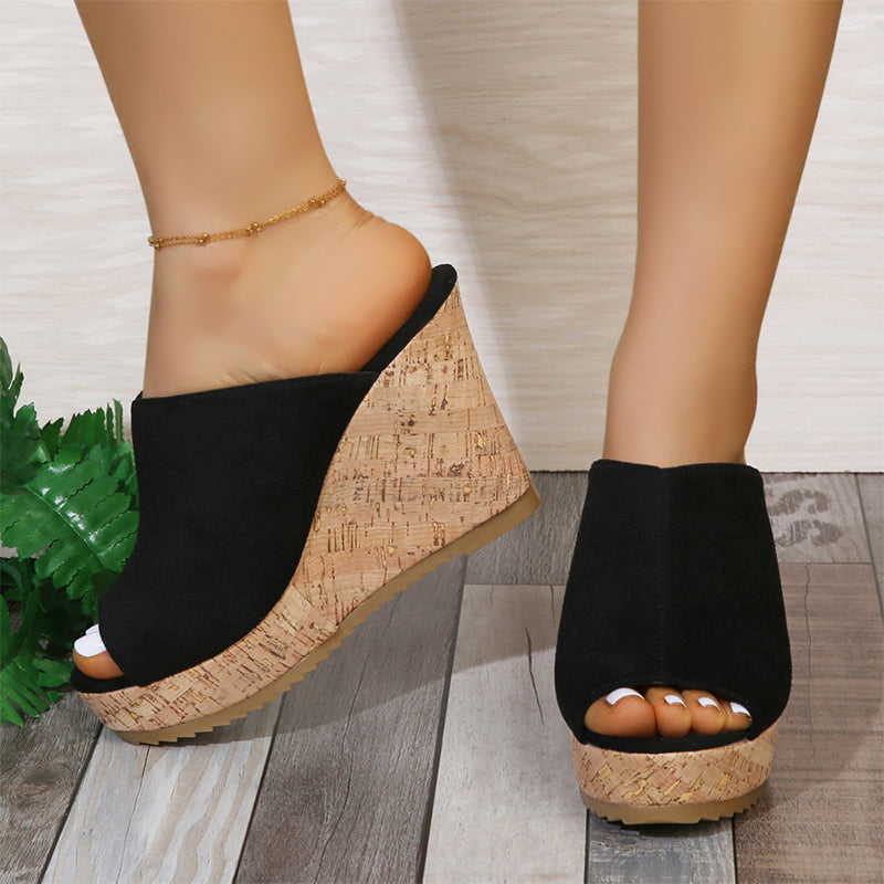 📢📢50% OFF !! ⏰Women's Casual Peep-Toe Wedge Sandals