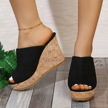 📢📢50% OFF !! ⏰Women's Casual Peep-Toe Wedge Sandals