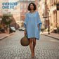 🔥Women's Oversized Batwing Sleeve Dress