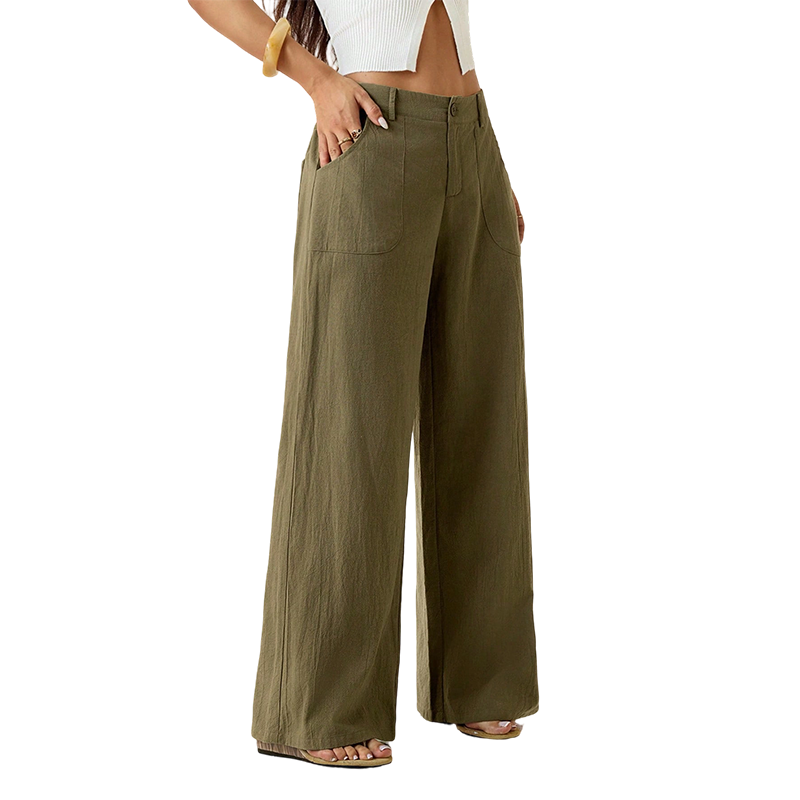 🔥LAST DAY 50% OFF ☀️🛍️Women's Summer Classical Cotton-Linen Lightweight Palazzo Pants