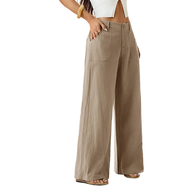 🔥LAST DAY 50% OFF ☀️🛍️Women's Summer Classical Cotton-Linen Lightweight Palazzo Pants