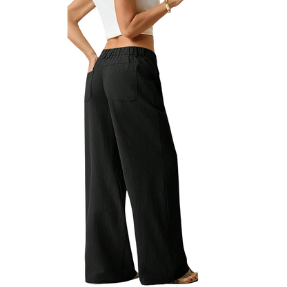 🔥LAST DAY 50% OFF ☀️🛍️Women's Summer Classical Cotton-Linen Lightweight Palazzo Pants