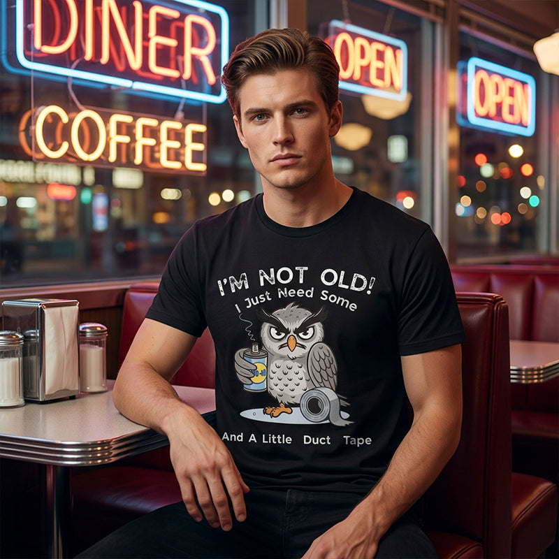 🥳2026 HOT SALE🥳💞50K+ SOLD!🦉 Owl "I'm Not Old" Graphic T-Shirt