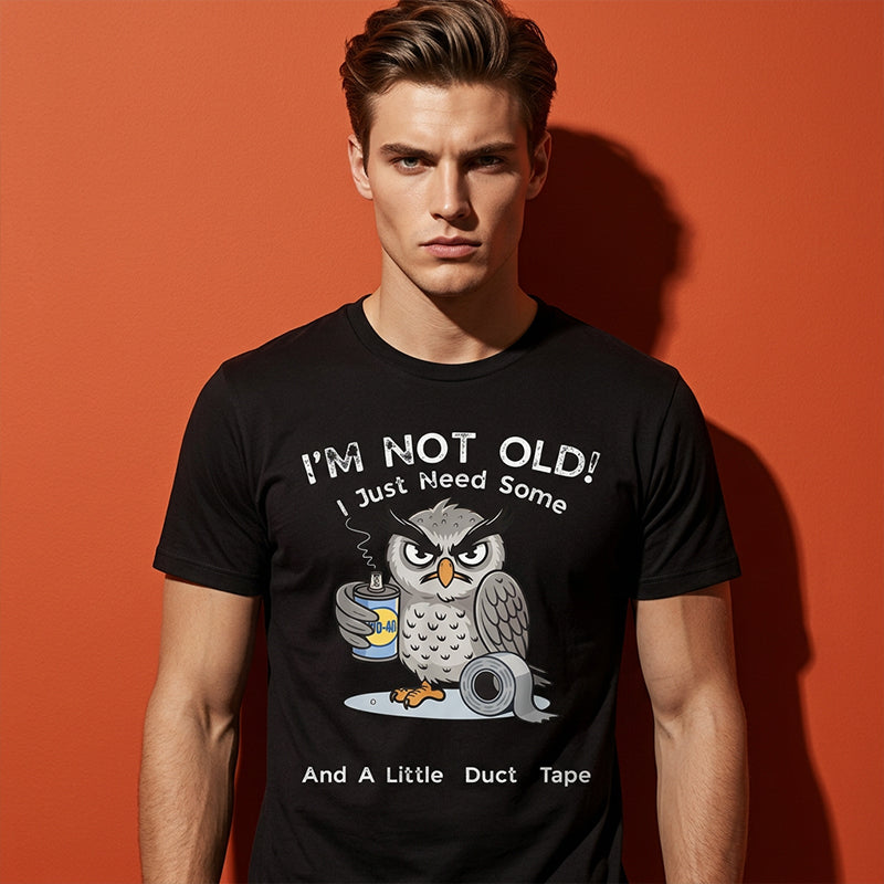 🥳2026 HOT SALE🥳💞50K+ SOLD!🦉 Owl "I'm Not Old" Graphic T-Shirt