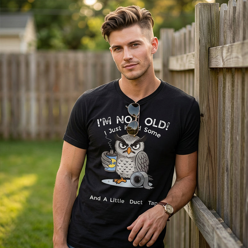 🥳2026 HOT SALE🥳💞50K+ SOLD!🦉 Owl "I'm Not Old" Graphic T-Shirt
