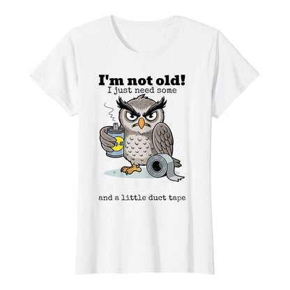 🥳2026 HOT SALE🥳💞50K+ SOLD!🦉 Owl "I'm Not Old" Graphic T-Shirt