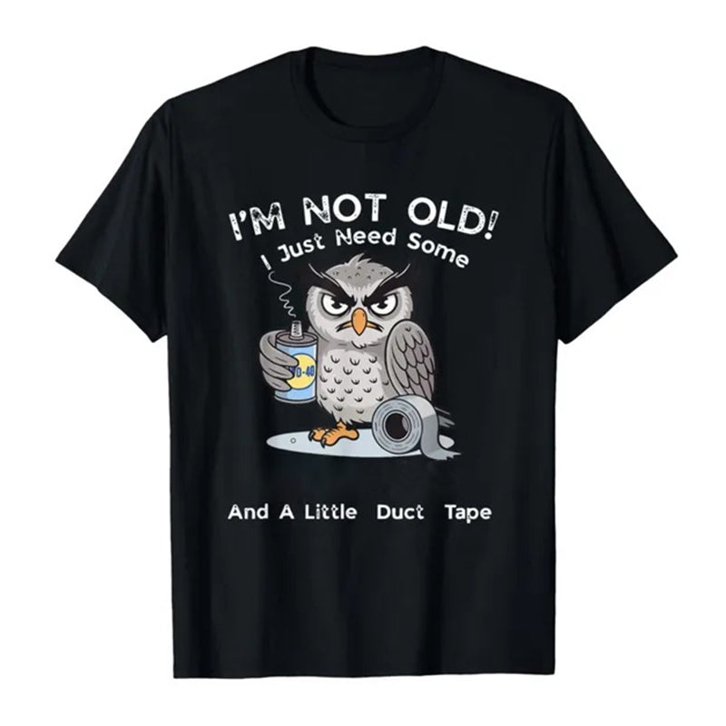🥳2026 HOT SALE🥳💞50K+ SOLD!🦉 Owl "I'm Not Old" Graphic T-Shirt