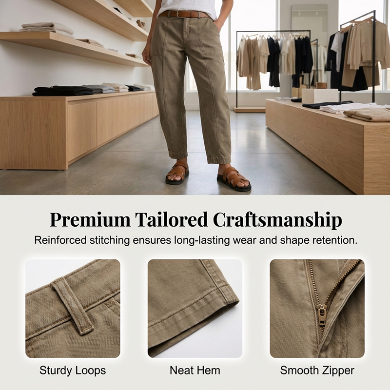 Comfortable High-Waist Utility Trousers - Designed for Every Body