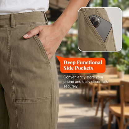 Comfortable High-Waist Utility Trousers - Designed for Every Body