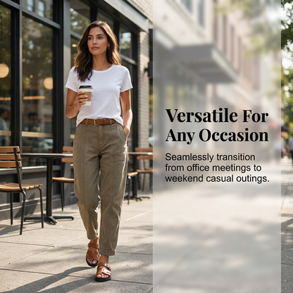 Comfortable High-Waist Utility Trousers - Designed for Every Body