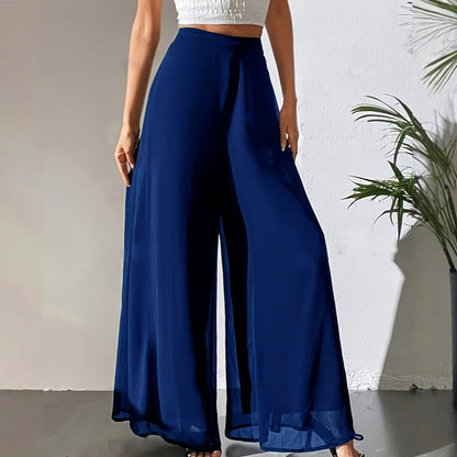 ✨ Chic & Comfortable: Women's Flowing Chiffon Wide-Leg Pants For Every Occasion ✨