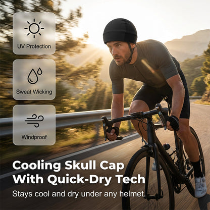 🚴 50% OFF NOW! 🧢 Breathable Sports Skull Cap – Moisture-Wicking & Helmet Liner – Stretch Fit for Cycling & Running 🏃