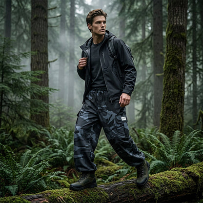 👖 New 50% OFF! 😎 Casual Camouflage Pants – Elastic Waist, Cargo Pockets, Jogger Cuffs 🪂