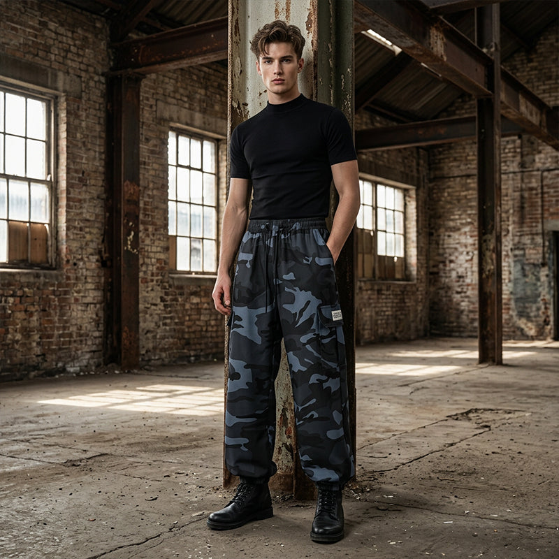 👖 New 50% OFF! 😎 Casual Camouflage Pants – Elastic Waist, Cargo Pockets, Jogger Cuffs 🪂