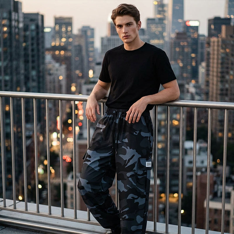 👖 New 50% OFF! 😎 Casual Camouflage Pants – Elastic Waist, Cargo Pockets, Jogger Cuffs 🪂