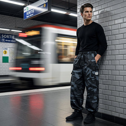 👖 New 50% OFF! 😎 Casual Camouflage Pants – Elastic Waist, Cargo Pockets, Jogger Cuffs 🪂