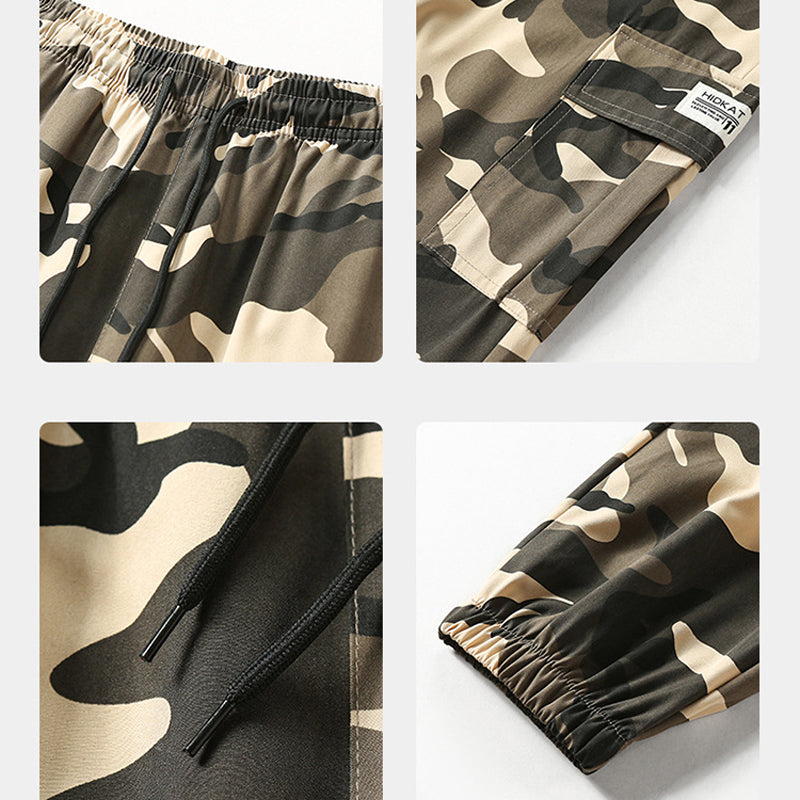 👖 New 50% OFF! 😎 Casual Camouflage Pants – Elastic Waist, Cargo Pockets, Jogger Cuffs 🪂