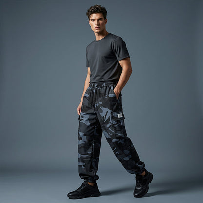 👖 New 50% OFF! 😎 Casual Camouflage Pants – Elastic Waist, Cargo Pockets, Jogger Cuffs 🪂