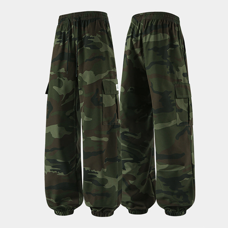 👖 New 50% OFF! 😎 Casual Camouflage Pants – Elastic Waist, Cargo Pockets, Jogger Cuffs 🪂