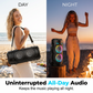 🔊 Portable Bluetooth Speaker with Mic – 16W loud sound, RGB lights & wired mic – Perfect for parties, karaoke or outdoor fun 🎤✨