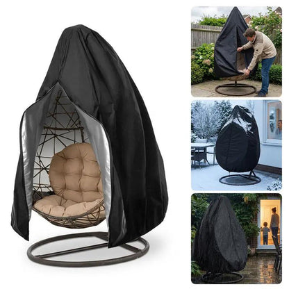 🪑 50% OFF NOW ! ⚡ Heavy‑Duty Waterproof Hanging Egg Chair Cover – UV‑Resistant, Dustproof & Windproof All‑Weather Protection Design ☔