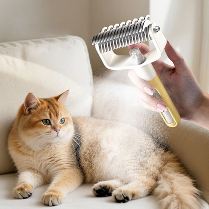 Anti-Static Pet Grooming Brush with Mister