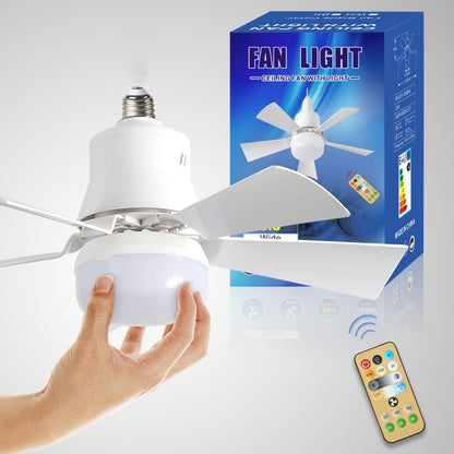 🔥Hot Sale 50%OFF 🎁2-IN-1 PORTABLE CEILING FAN & LIGHT with Remote Control