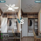 🔥Hot Sale 50%OFF 🎁2-IN-1 PORTABLE CEILING FAN & LIGHT with Remote Control