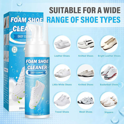 Foam Shoe Cleaner Kit with Brush & Towel