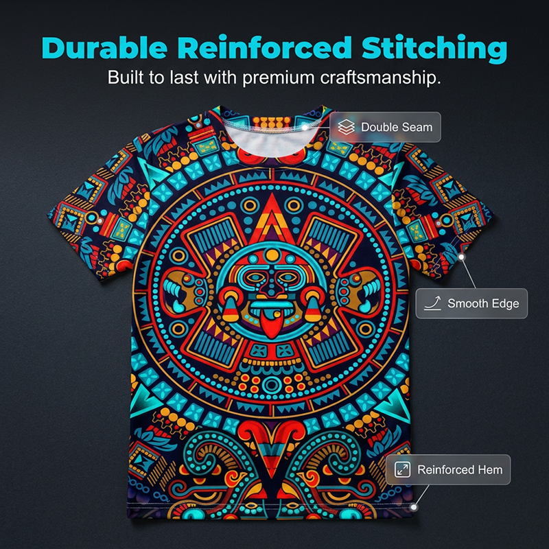 Vintage Tribal Art Short Sleeve Tee for Men