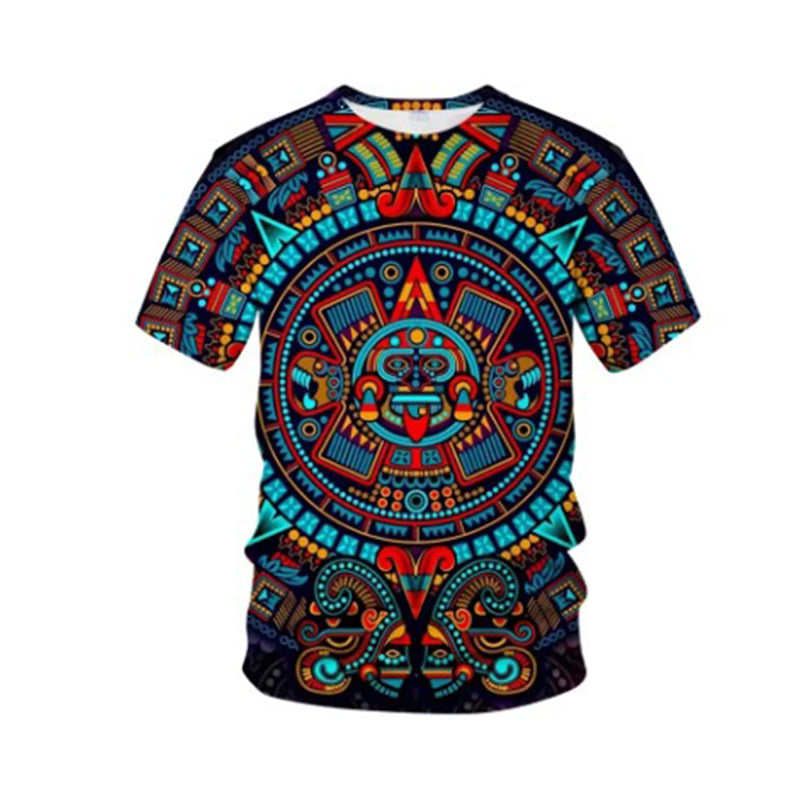 Vintage Tribal Art Short Sleeve Tee for Men