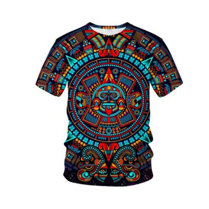 Vintage Tribal Art Short Sleeve Tee for Men