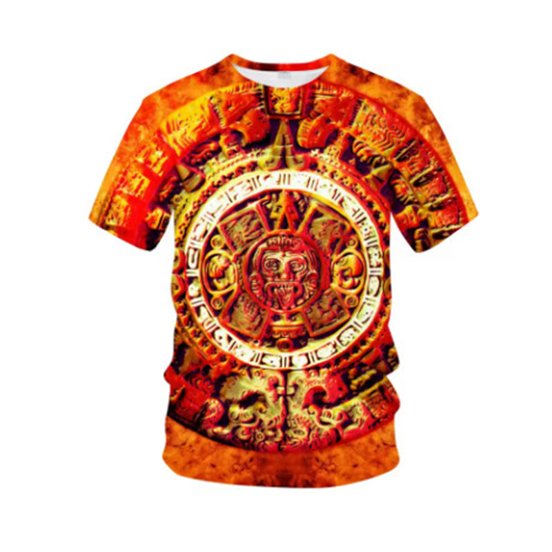 Vintage Tribal Art Short Sleeve Tee for Men