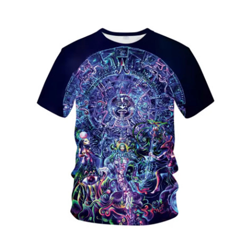 Vintage Tribal Art Short Sleeve Tee for Men