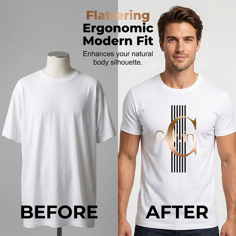 Men's Bold Letter Graphic Print T-Shirt