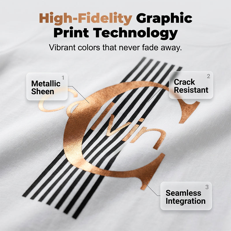 Men's Bold Letter Graphic Print T-Shirt