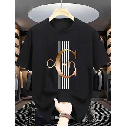 Men's Bold Letter Graphic Print T-Shirt