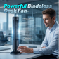🌀 Portable USB tower fan with 3 speed settings – compact, powerful & versatile – perfect for the office, bedroom & on the go