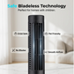 🌀 Portable USB tower fan with 3 speed settings – compact, powerful & versatile – perfect for the office, bedroom & on the go