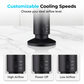 🌀 Portable USB tower fan with 3 speed settings – compact, powerful & versatile – perfect for the office, bedroom & on the go