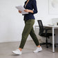 Women's Plus Size Tapered Pants with Pockets